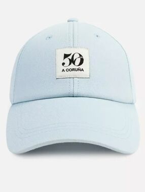 Zara Light Blue Logo Baseball Cap